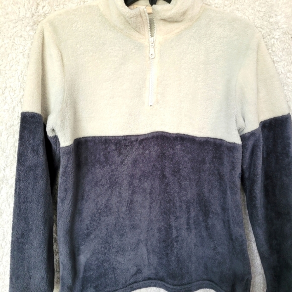🍁 Three quarter zip fleece pull over